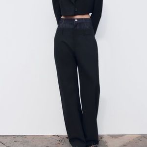 Zara Contrast Denim LIMITED EDITION